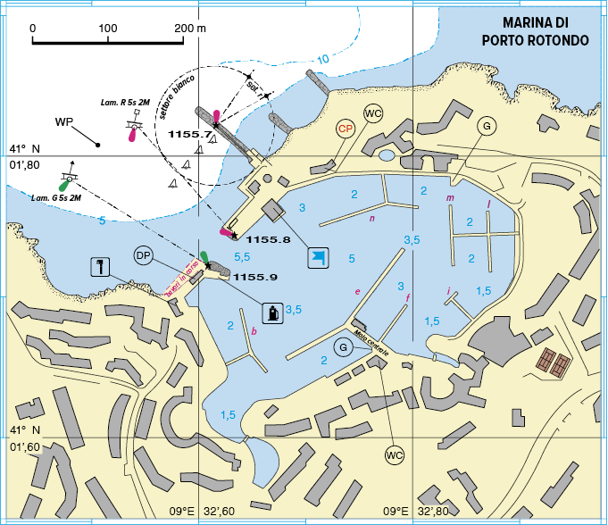 Cartina Porto Rotondo Sardegna